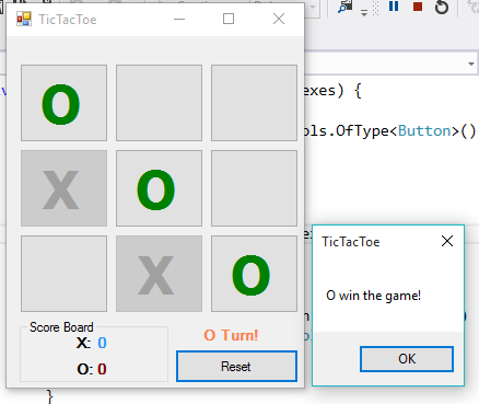دانلود سورس کد بازی دوز (Tic Tac Toe) در سی شارپ C#.NET